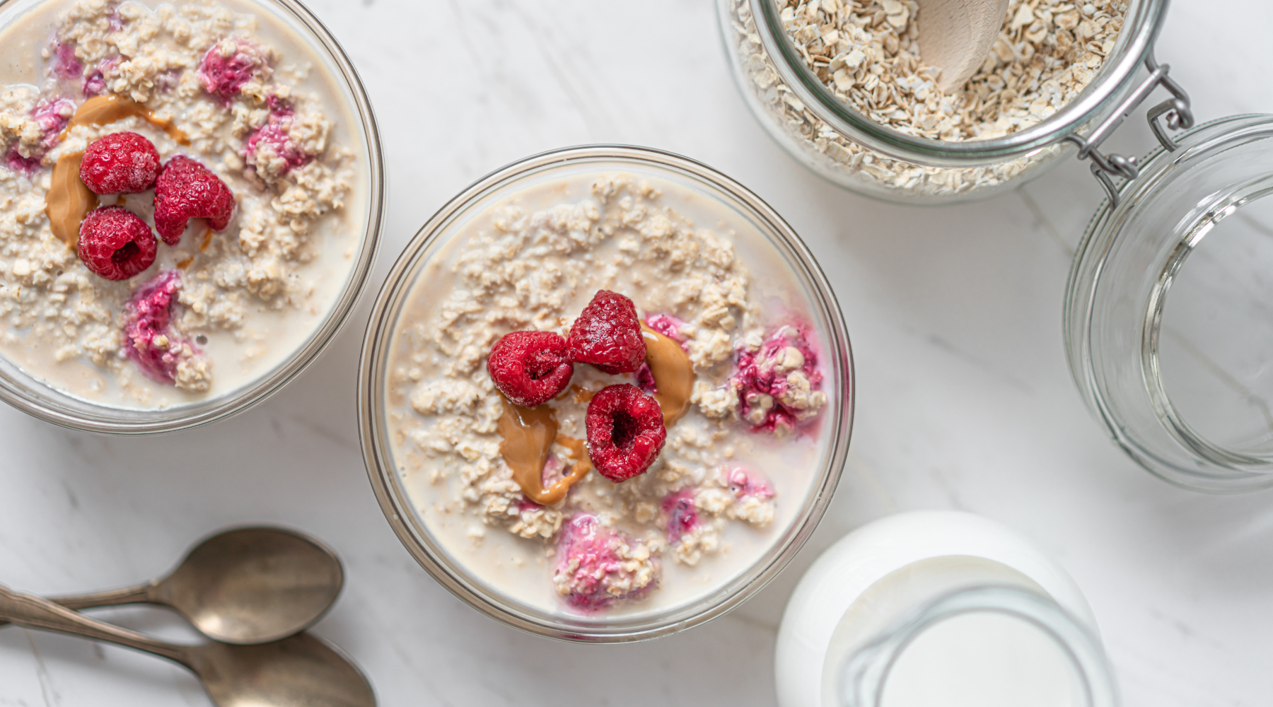Proteinreiche Overnight Oats